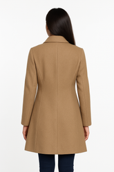 Lily- Single Breasted Womens Cashmere Wool Coat