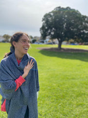 Herringbone Cape - Mid Length Womens Cape