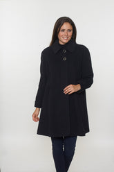 Anna - Two Button Womens Swing Coat