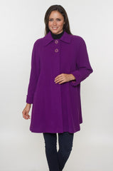 Anna - Two Button Womens Swing Coat