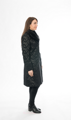 Jen - Faux Fur Collar Womens Coat