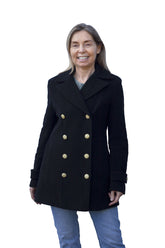 Jess - Double Breasted Womens Cashmere Wool Coat