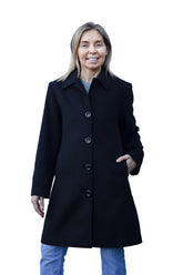 Picadilly - Single Breasted Womens Cashmere Wool Coat