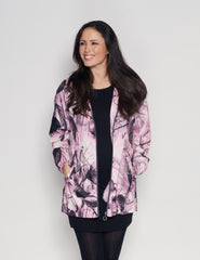 Shell- Printed Zipper Womens Rain Jacket