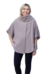 Womens Short Cashmere Cape camel scarf collar