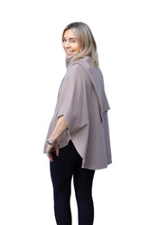 Womens Short Cashmere Cape camel scarf collar