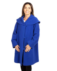 Womens Swing blue jacket cashmere wool