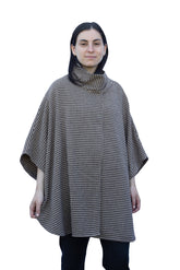 Houndstooth Cape - Mid Length Womens Cape