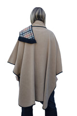 Emma - Reversible Womens Wool Cape