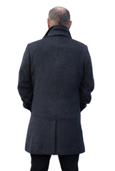 Proflie - Slim Fit Mens Cashmere Wool Coat