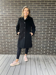 Picadilly - Single Breasted Womens Cashmere Wool Coat
