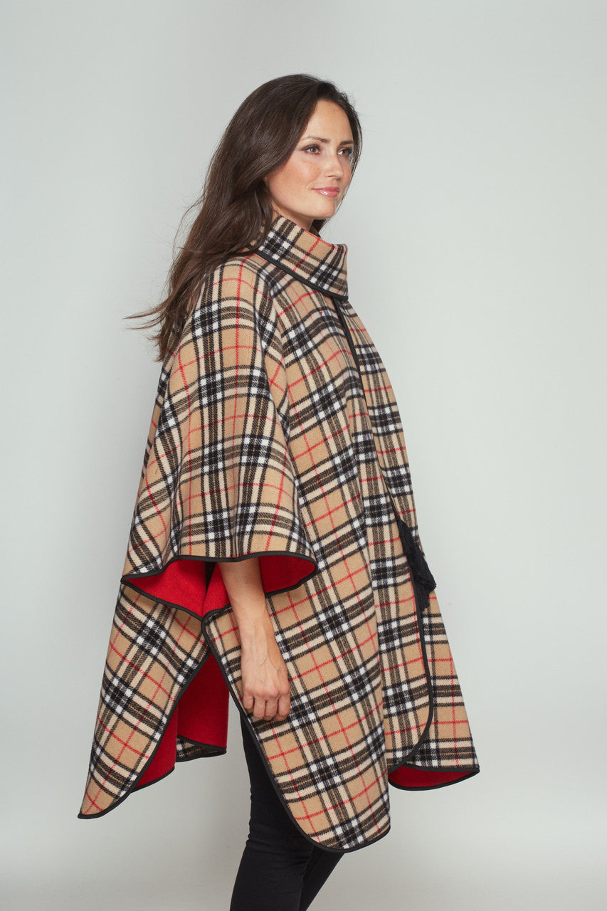 Emma - Reversible Womens Wool Cape