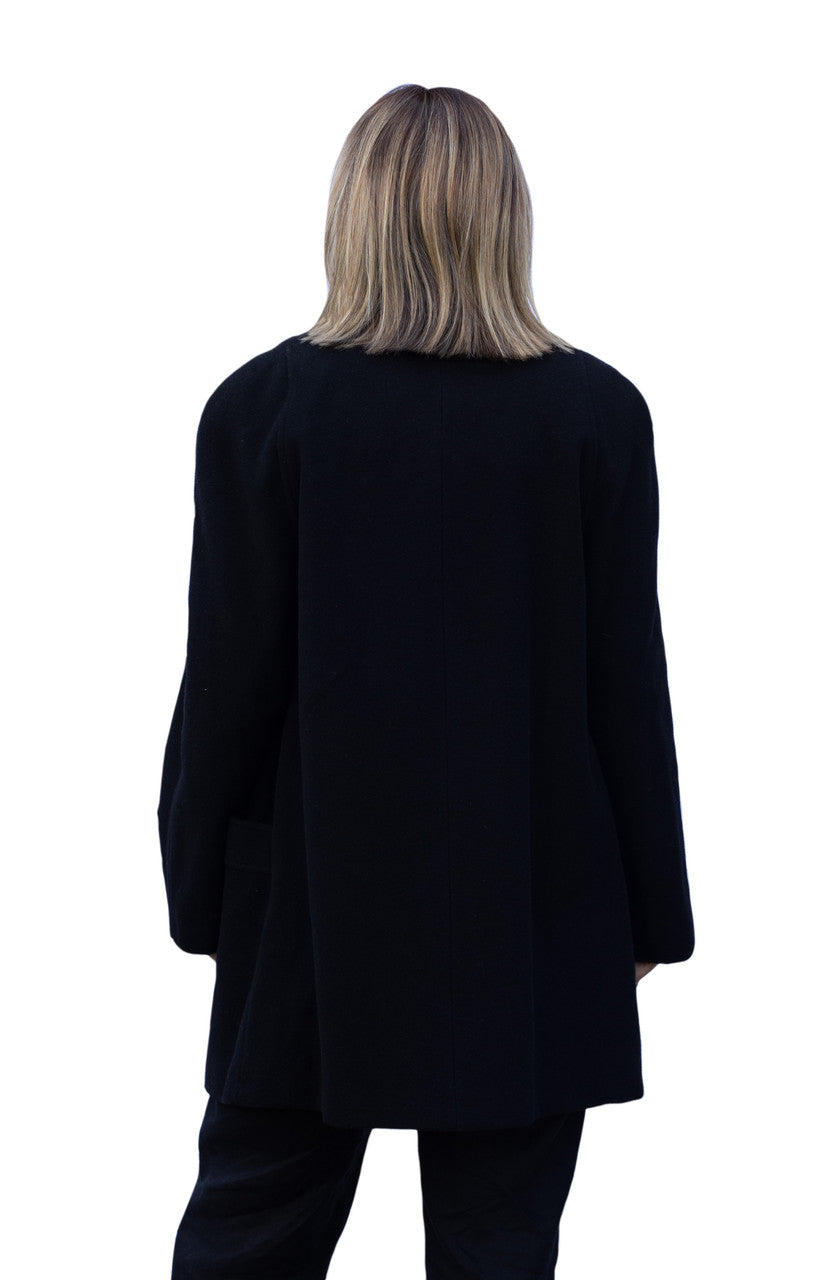 Shelley - Single Breasted Womens Cashmere Wool Coat