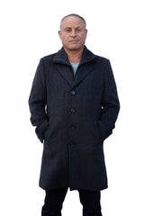 Profile - Slim Fit Mens Cashmere Wool Coat